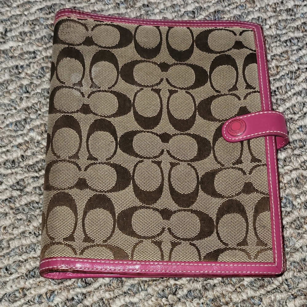 Coach planner cover/wallet.